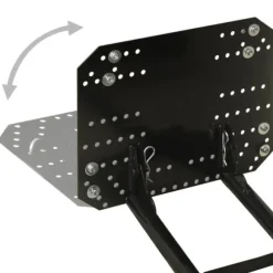 Kraftig snerydder til ATV - Justerbar vinkel | Farve: Sort | Størrelse: 115x38 cm