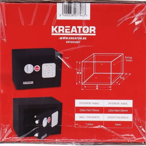 Kreator Sikkerhedsboks 230x170x170 Mm