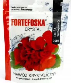 KRYSTALGØDNING TIL GERANIUM FORTEFOSKA CRYSTAL 250G MEGET EFFEKTIV