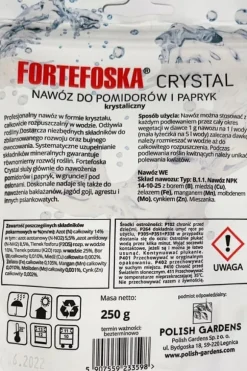 Krystalgødning til tomater og peberfrugter Fortefoska Crystal 250g effektiv