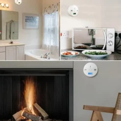 Kuliltedetektor med display, hvid