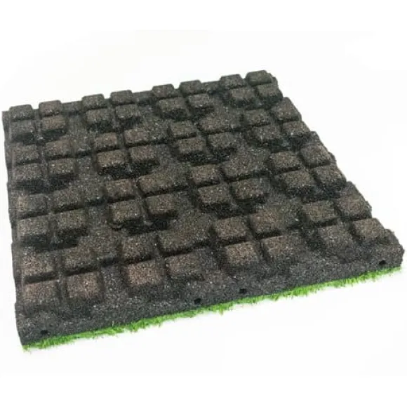 Kunstgræsflise i gummi 55 mm - 50x50 cm