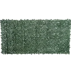 Kunstig hæk 300x150 cm, mørkegrøn, afskærmning til have & balkon