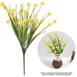 Kunstige Falske Blomster Bundt Udendørs Grønne Buske Planter Indendørs Udendørs Hjem Haveindretning