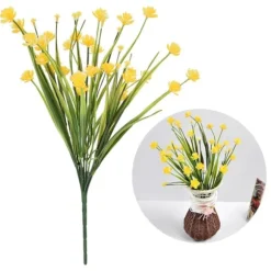 Kunstige Falske Blomster Bundt Udendørs Grønne Buske Planter Indendørs Udendørs Hjem Haveindretning