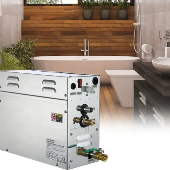 9KW dampgenerator til SPA rum med digitalt display. Velegnet til sauna og kommercielle dampbad. Ideel til hjemmebrug.