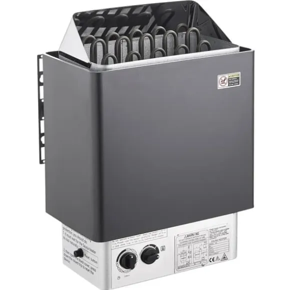8KW Elektrisk Saunaovne, Indbygget Styring, Ideel til 8-12 m³ Hjemmespa, Energibesparende, Hurtig Opvarmning