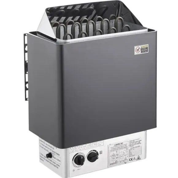 8KW Elektrisk Saunaovne, Indbygget Styring, Ideel til 8-12 m³ Hjemmespa, Energibesparende, Hurtig Opvarmning