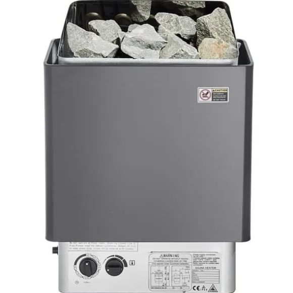 8KW Elektrisk Saunaovne, Indbygget Styring, Ideel til 8-12 m³ Hjemmespa, Energibesparende, Hurtig Opvarmning
