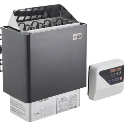 6KW Elektrisk Saunavarmer, Digital Controller, Ideel til 5-9 m³ Home Spa, effektiv opvarmning, energieffektivisering