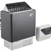 8KW Elektrisk Saunavarmer, Digital Controller, Til 8-12 m³, Ideel til hjemme spa, Effektiv og energieffektiv varmeenhed