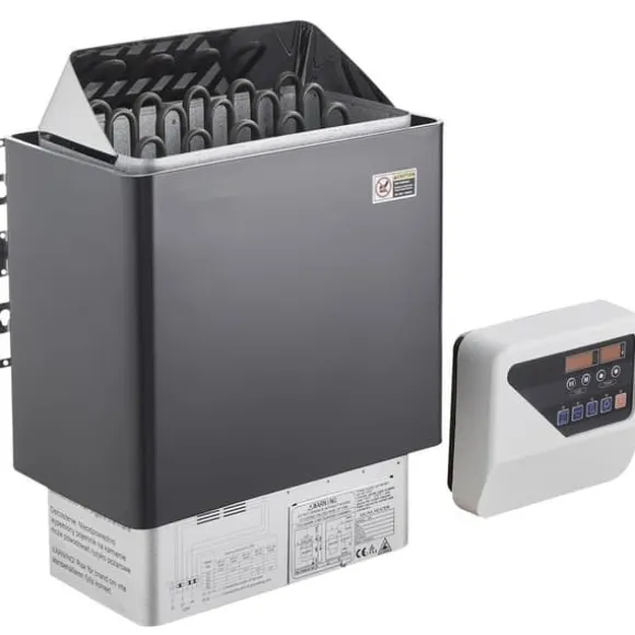 8KW Elektrisk Saunavarmer, Digital Controller, Til 8-12 m³, Ideel til hjemme spa, Effektiv og energieffektiv varmeenhed