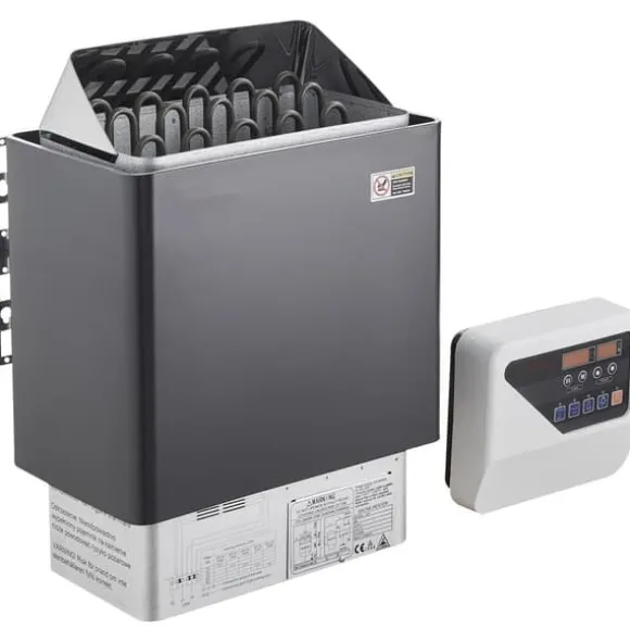 8KW Elektrisk Saunavarmer, Digital Controller, Til 8-12 m³, Ideel til hjemme spa, Effektiv og energieffektiv varmeenhed