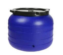 100L RUND PLASTIKTØNDE MED HÅN - SU-B-100L+KR