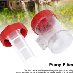 Landbrugs-i-ledningsnetfilter til højflowvandpumpe, transparent filter (2,5 cm)