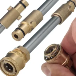 Lanse/adapter (1/4QRC-Gerni) Bajonet til tilslutning af tilbehør med 1/4" lynkobling til Nilfisk/Gerni/Husqvarna/Sthil-serien