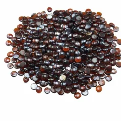 10LBS Ildglas 3/4-Tommer, Pejsglassten til Bålplads, Rich Amber Farve