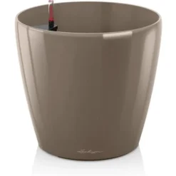 LECHUZA Classico Premium 60 blomkruka - komplett set, blank taupe