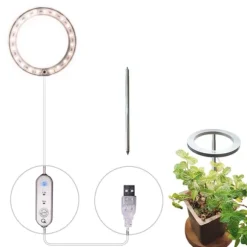 LED Grow Light ABS 5V 53.55lm/w Enkelthoved Gul Full Spectrum Plant Grow Light