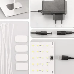 LED Grow Light med EU-adapter