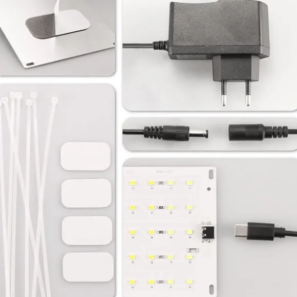 LED Grow Light med EU-adapter