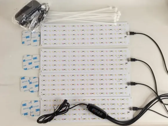 LED lyspanel til planter - EU-stikadapter