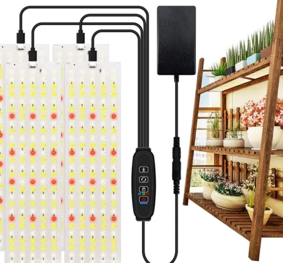 LED lyspanel til planter - EU-stikadapter