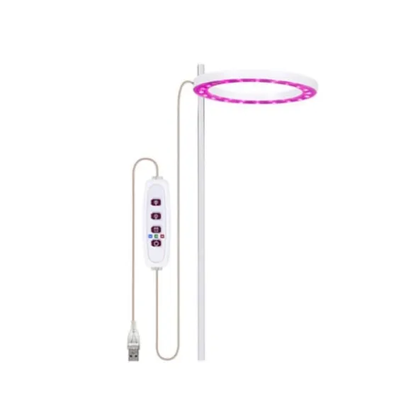 LED Plant Grow Light 5 dimbara lägen Timing USB LED-växtlampa för suckulenter krukväxter