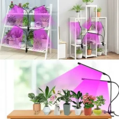 LED -plantebelysning - Dobbelt fuld spektrumplantelampe med klemme