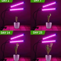 LED -plantebelysning - Dobbelt fuld spektrumplantelampe med klemme
