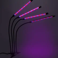 LED plantevækstlampe 80 dioder TIMER 25 W hjemmedyrkning uden netadapter