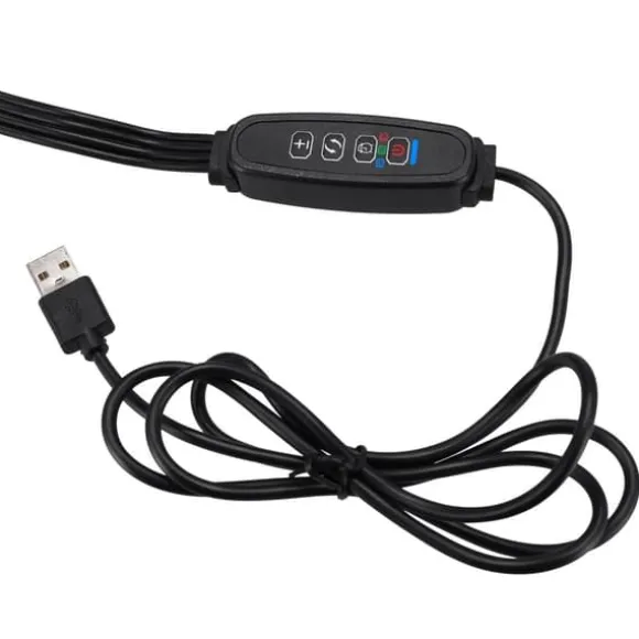 LED plantevækstlampe 80 dioder TIMER 25 W hjemmedyrkning uden netadapter