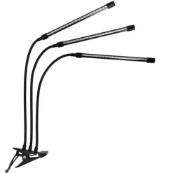 LED plantevækstlampe 60 dioder TIMER 24 W til hjemmedyrkning uden netadapter
