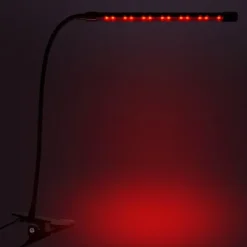 LED plantevækstlampe 20 dioder TIMER 9W hjemmedyrkning med netadapter