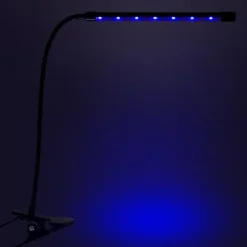 LED plantevækstlampe 20 dioder TIMER 9W hjemmedyrkning med netadapter