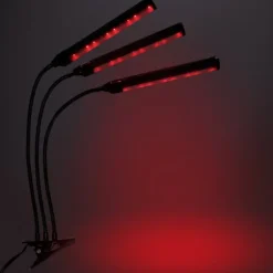 LED plantevækstlampe 72 dioder TIMER 25 W hjemmeplantedyrkning uden netadapter