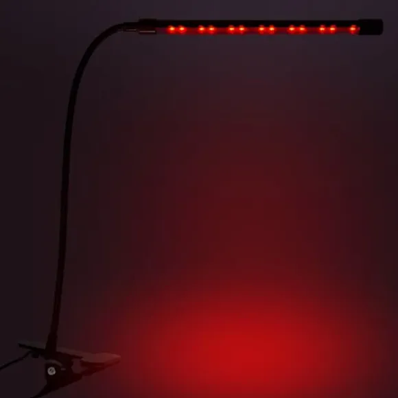 LED plantevækstlampe 20 dioder TIMER 9 W til hjemmedyrkning uden netadapter