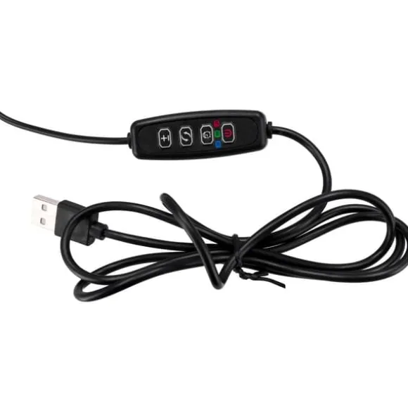 LED plantevækstlampe 20 dioder TIMER 9 W til hjemmedyrkning uden netadapter