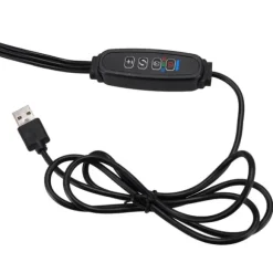 LED plantevækstlampe 60 dioder TIMER 24 W hjemmeplantedyrkning med netadapter