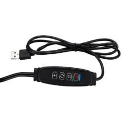 LED plantevækstlampe 40 dioder TIMER 15W hjemmedyrkning med netadapter