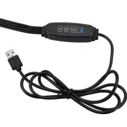 LED plantevækstlampe 80 dioder TIMER 25 W hjemmeplantedyrkning med netadapter