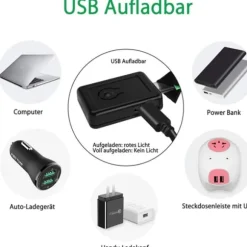 LED reflekterende armbånd - 4-pak - USB genopladelige - justerbare sikkerhedslys til udendørsaktiviteter