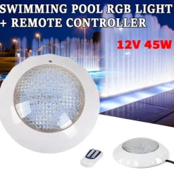 LED Svømmebassinlys, 45W RGB Farver, Vandtæt IP68,41-50V
