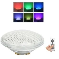 LED swimmingpool lys Farverig indlejret fortykket glas undervandslampe til Par56 lyskilde18W 1800LM