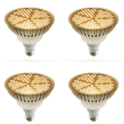LED Vækstlys, Fuld Spektrum, Hydroponisk Lampe, 4PCS 100W