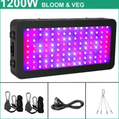 LED Vækstlys, Fuld Spektrum, Indendørs Vokslampe, 1200W B