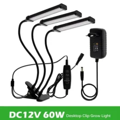 LED Vækstlys, Fuld Spektrum, Tidsfunktion, Model 2 RB- Clip 60W