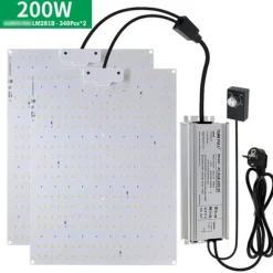 LED Vækstlys, Fuldspektrum, Phyto Vækstlampe,200W