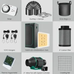 LED Vækstlys, Fuldt Spektrum, Energi Effektiv,TS 600 Vækstsæt