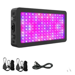 LED Vækstlys, 1500W Fuldspektrum, Dobbelt Tilstande til Vækst & Blomstring,1500W B